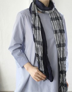 Check washing long muffler - 3c