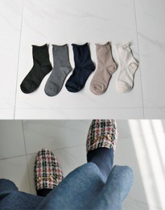 Rolling Corrugated Socks - 5c