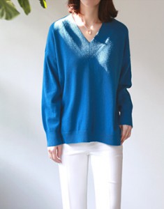 Leeds Vneck Knit - 3c