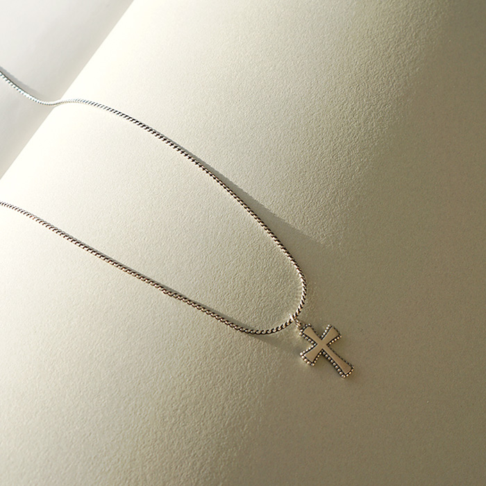 Clear Cross Necklace