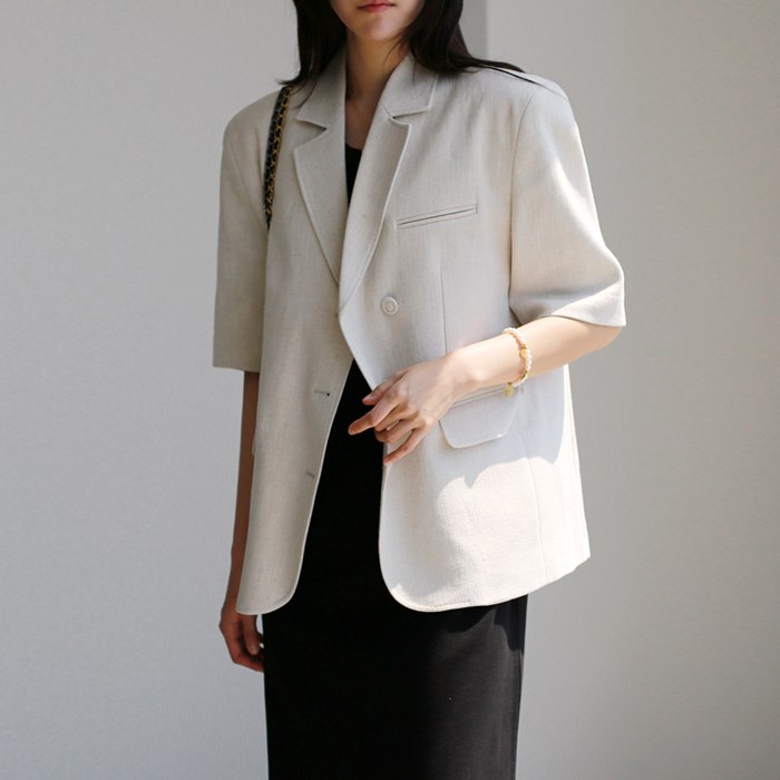 Linen Half Sleeve Jacket