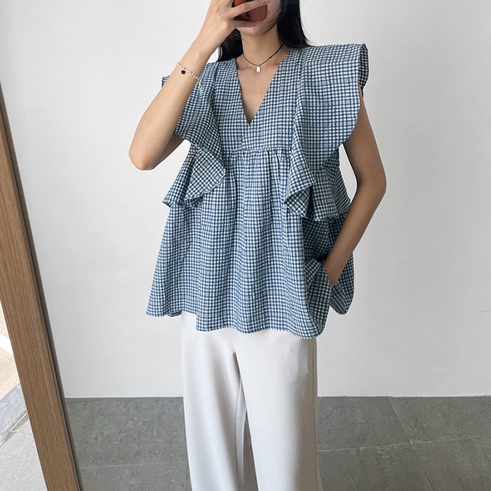 More Check Blouse