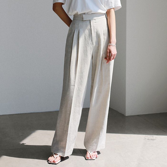 Natural Linen Slacks