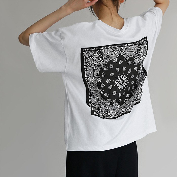 Back Paisley Patch Tee