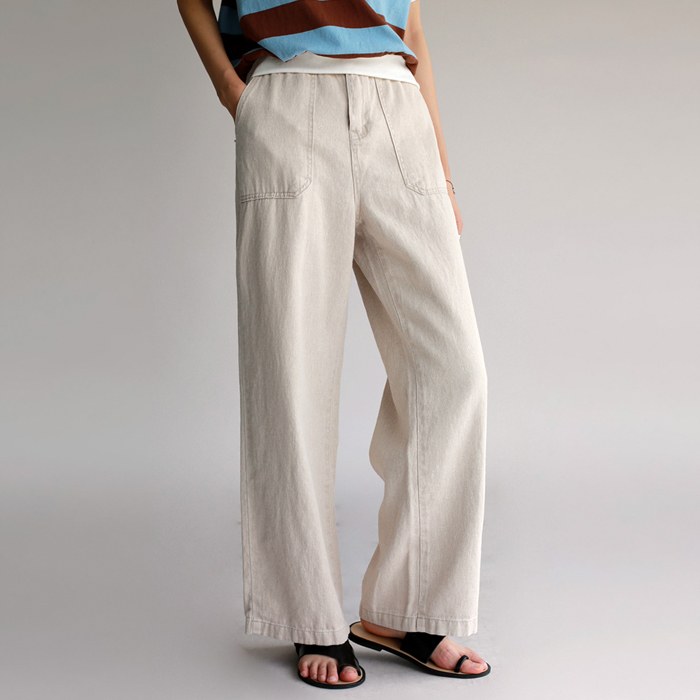 Linen boy pants