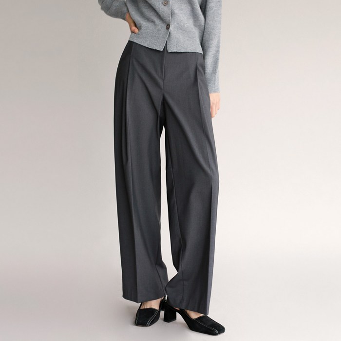 Wide Leg Tailored Slacks