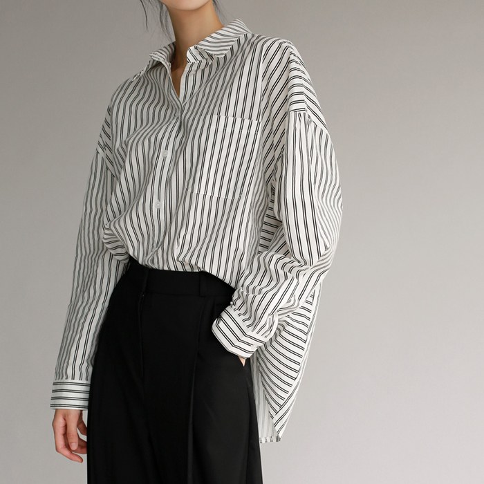 Overfit striped shirt