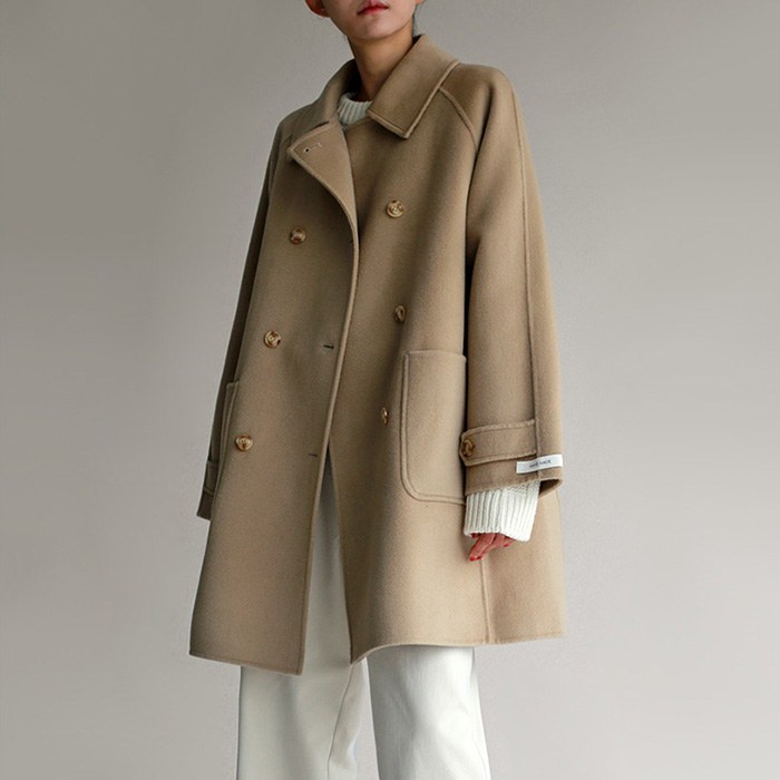 Double Handmade Half Coat