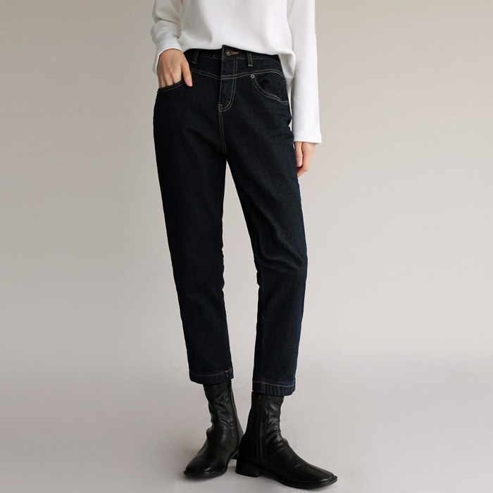 Stitch Napping Dark Denim Pants