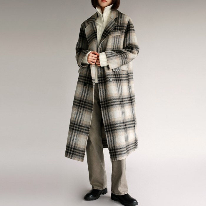 Tartan Check Handmade Coat
