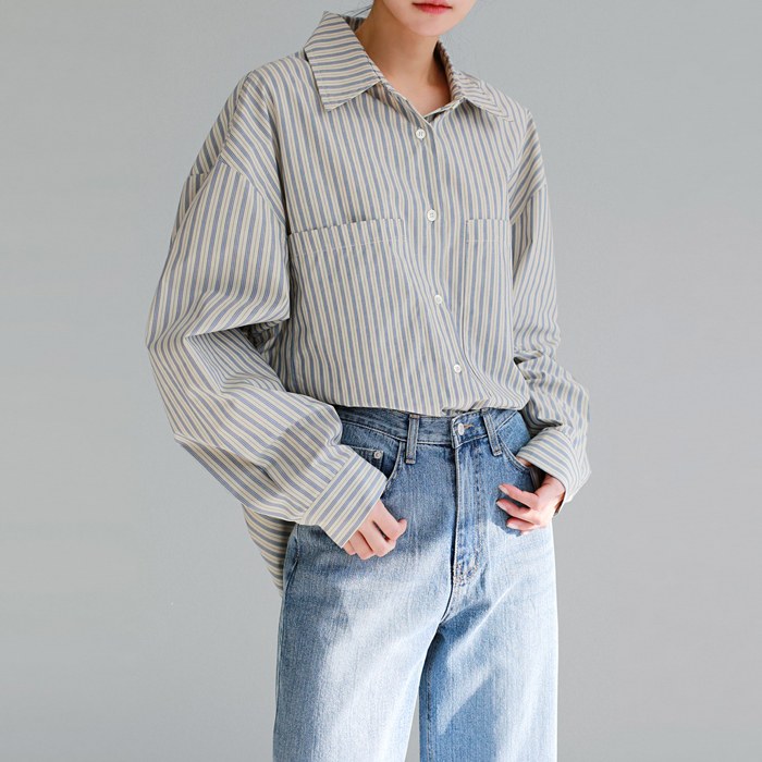 Big Pocket Stripe Shirt