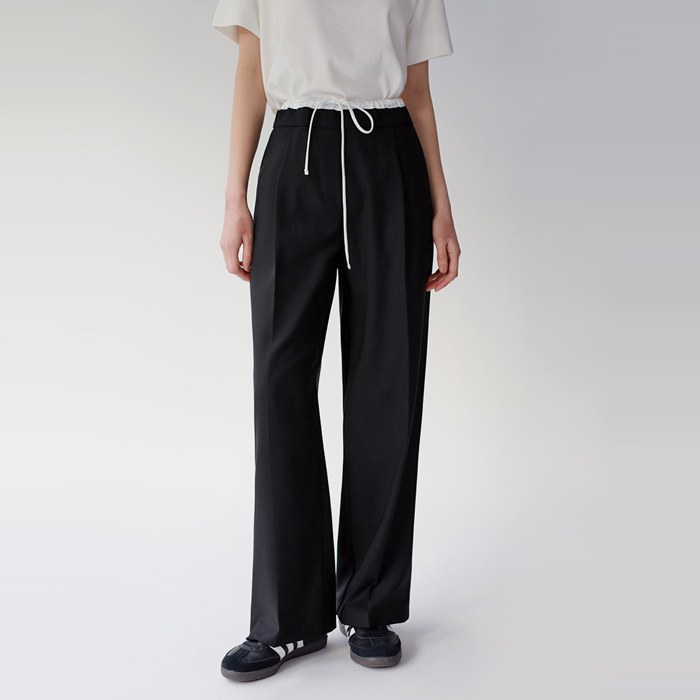 Double Waist Wide Slacks