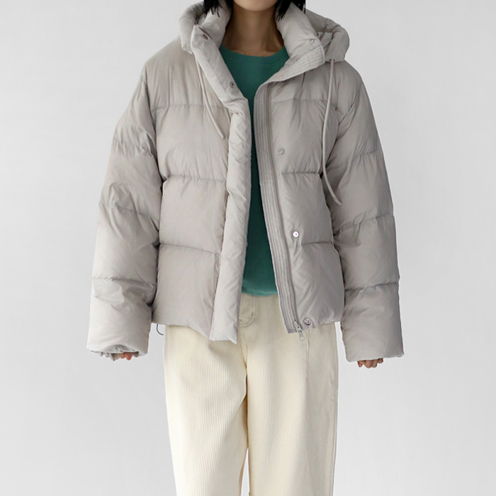 Detachable hood down padding