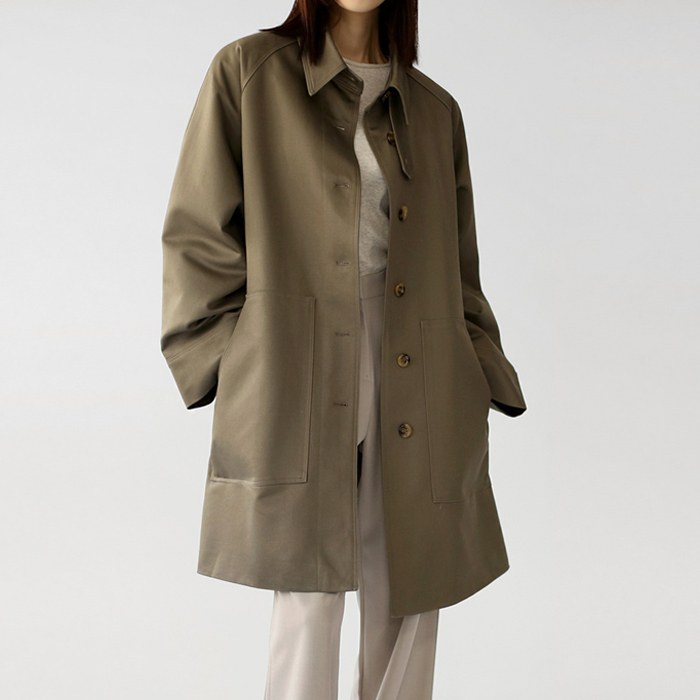 Stand Half Trench Coat