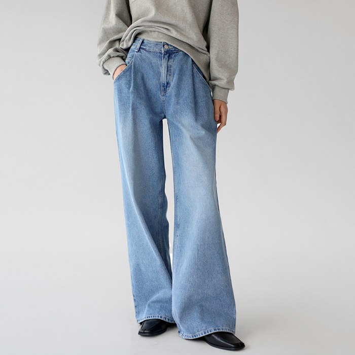 Roen wide denim pants