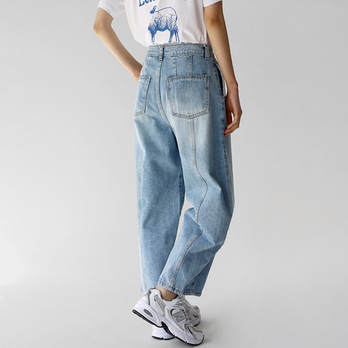 Plum Baggy Denim