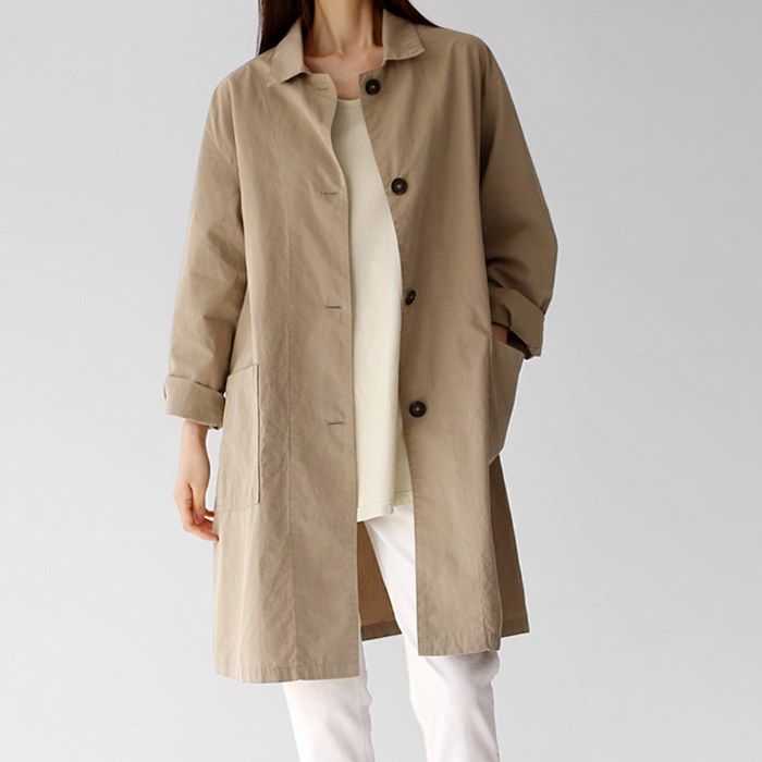 Linen cotton bio-washing coat