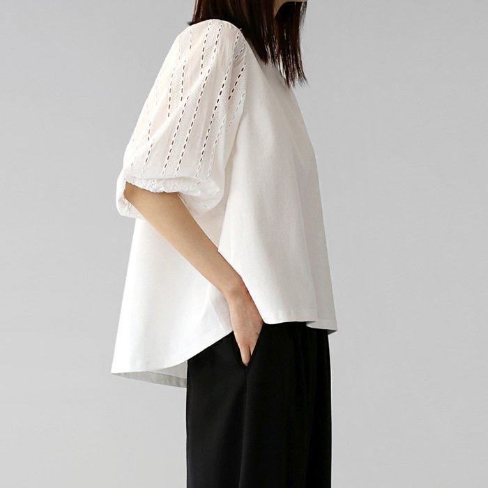 Lace Sleeve Top