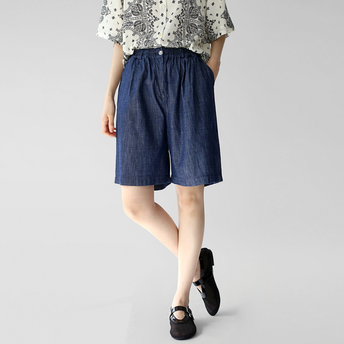 Thin denim 5bu pants