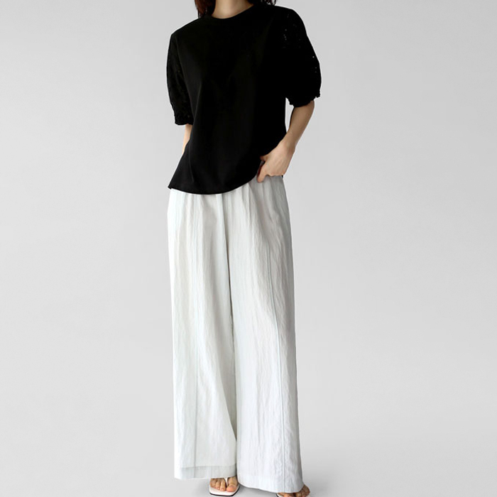 Cello sleeve lace top