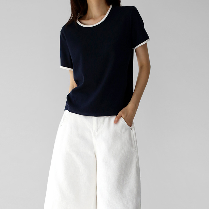 Ape Ribbed Ringer Tee