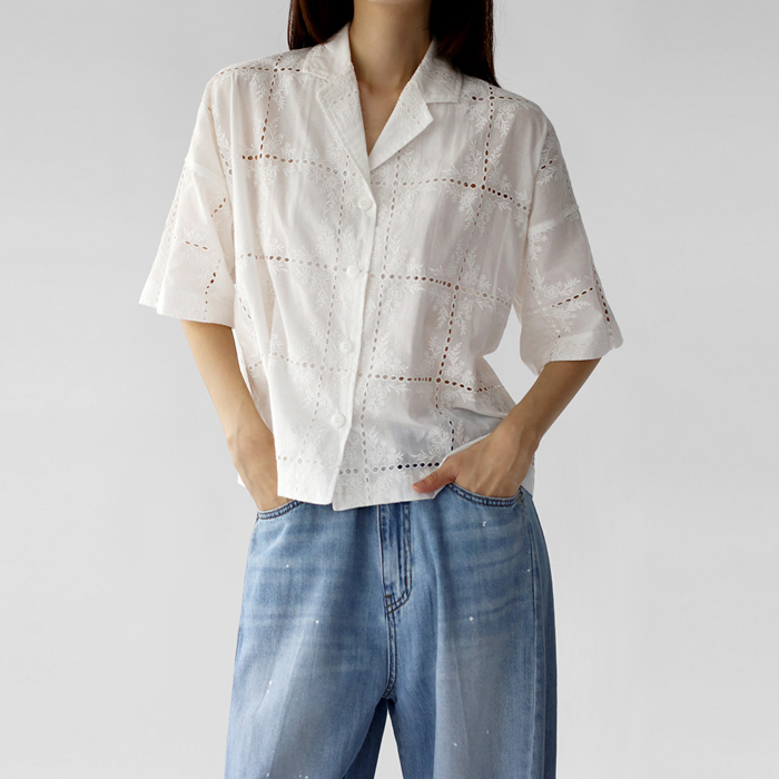 Nicole embroidered shirt