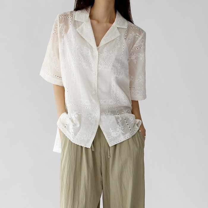 Jenner embroidered shirt