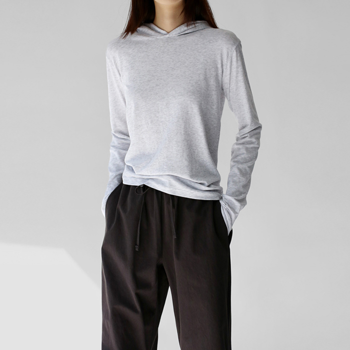 Slim thin hoodie