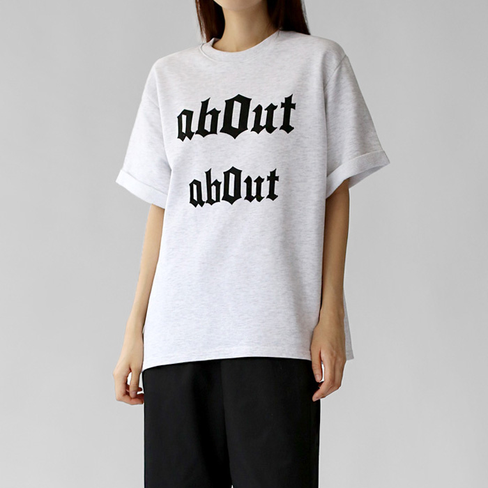 [秋冬新品 5% Off] About Lettering Tee