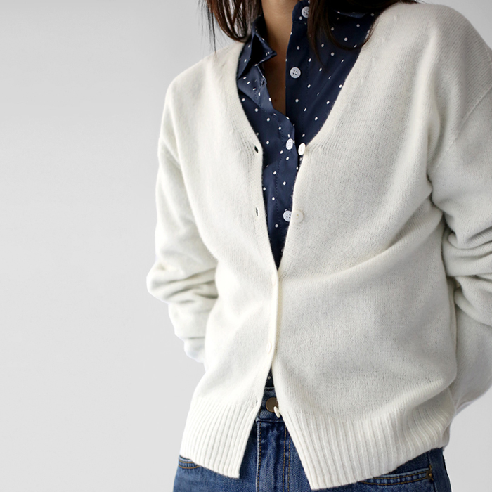 Jenner V-neck wool cardigan