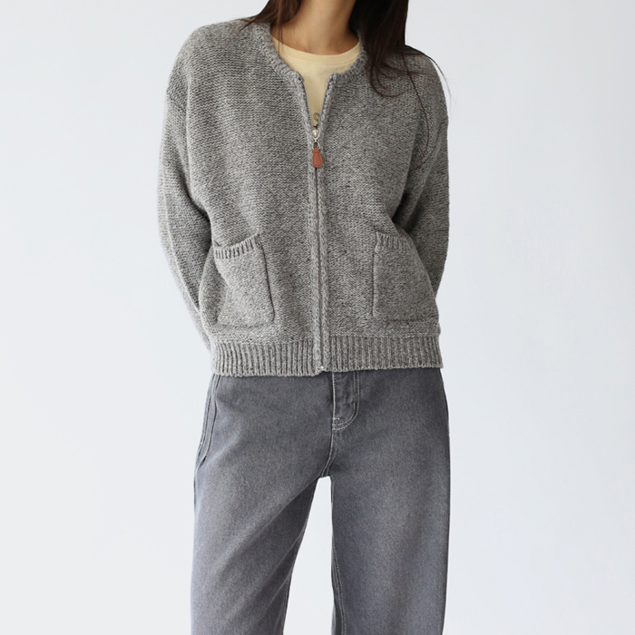 Margaret Zipper Cardigan