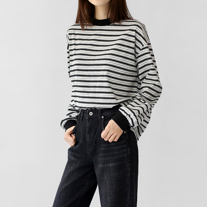 Kane Stripe Long T-shirt