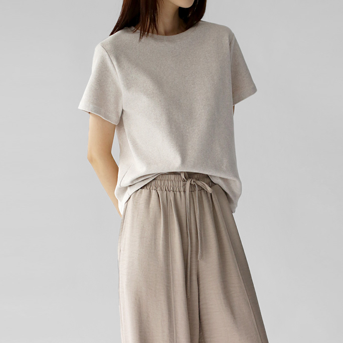 Peach Thick Half Tee
