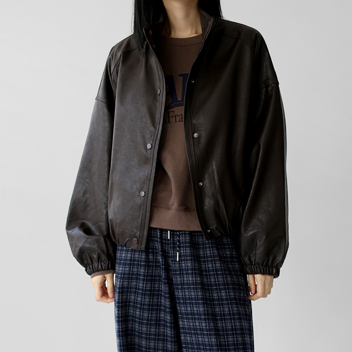 Soho leather blouson