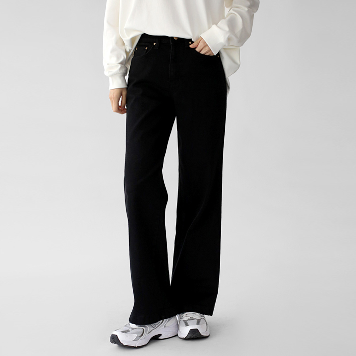 Noi Black Fluff Denim