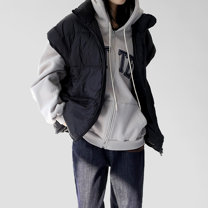 Overfit duck down vest