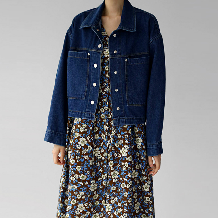 【新品7折优惠 - 截止至10号上午11点】Carrie七分牛仔外套