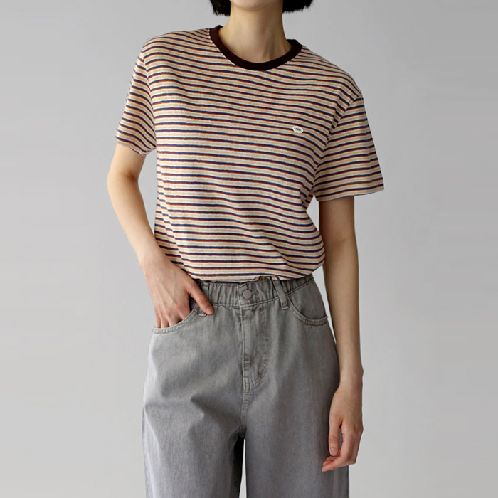 【新品7折 - 截止至27日上午11点】北面条纹T恤