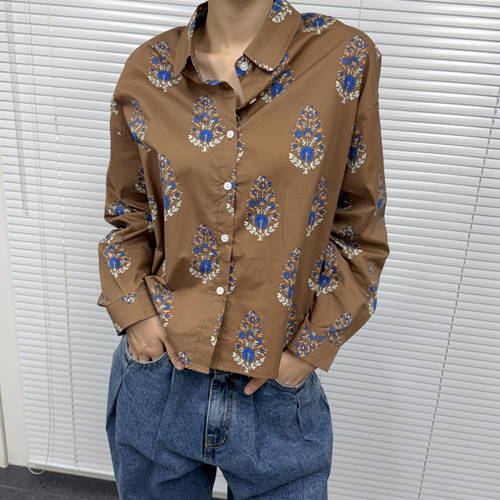 【新品7%折扣 - 截止至4日上午11点】周一印花衬衫