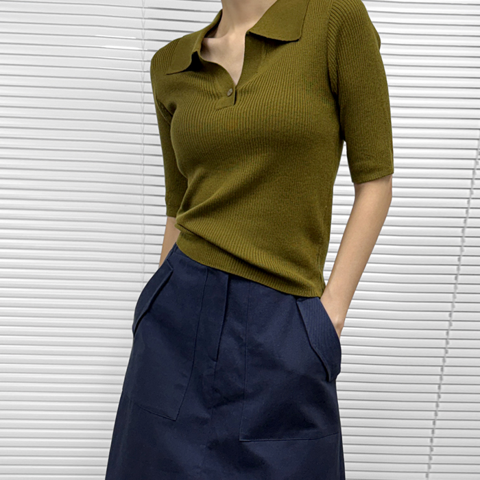 【新品7折 - 截止7日上午11点】修身针织上衣